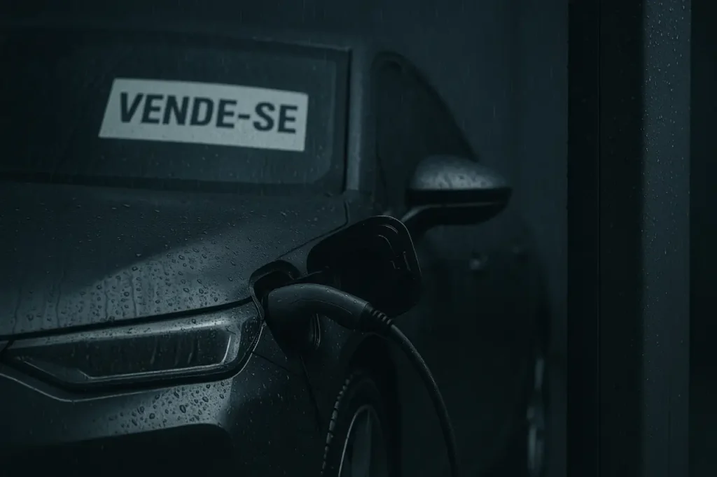 Elétricos seminovos são vendidos a 56% da Fipe, revela estudo; modelos BYD registram 90% 5 carro elétrico com placa de vende-se
